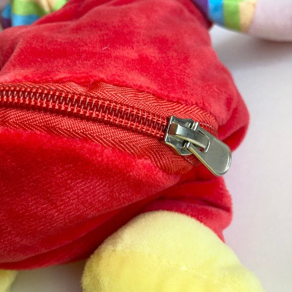 RARE European Pig Plush Stuffed Animal Norwegian Rainbow LGBT Vintage Zipper - Picture 8 of 12